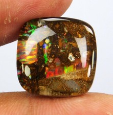 Opale masso australiano Koroit 13,75 ct taglio cuscino pietra preziosa naturale lucida