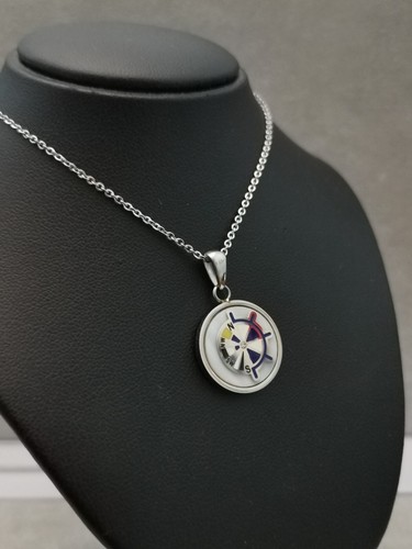 Collana uomo acciaio timone - collana,