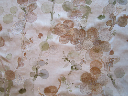Tessuto cotone ricamato - cotone,