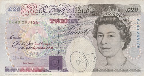 Twenty pounds venti - twenty,