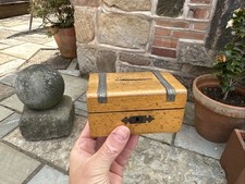 Vintage wood money box - vintage,