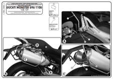 KAPPA Telaietti Laterali Per Borse Morbide Per Ducati Monster 1100 2008-2014