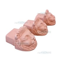 Piedini piedi vasi leone in terracotta rialzo per vaso sottovaso artigianato 14