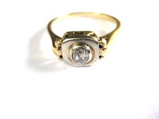 Antico Anello Oro 585 Bicolore