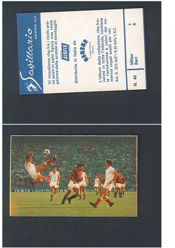 Figurina fotocalcio sagittario - figurina,