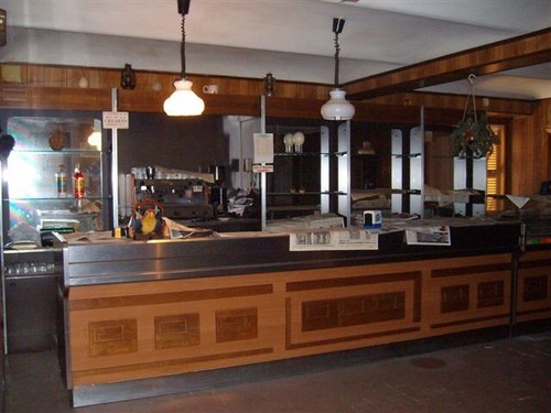 Bancone bar legno acciaio - bar,