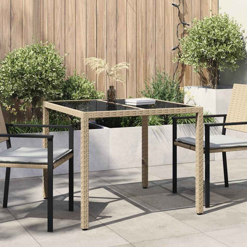 Garden dining table - table, beige