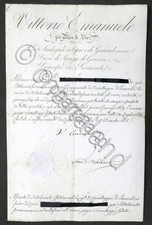 Regno Sardegna - Decreto con