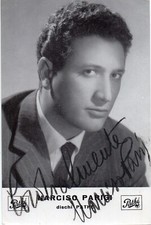 AUTOGRAFO CANTANTE NARCISO
