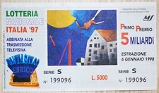 LOTTERIA ITALIA 1998