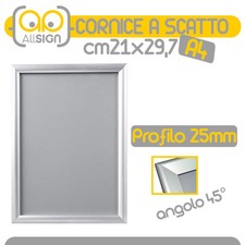 CORNICE A SCATTO A4 DA PARETE
