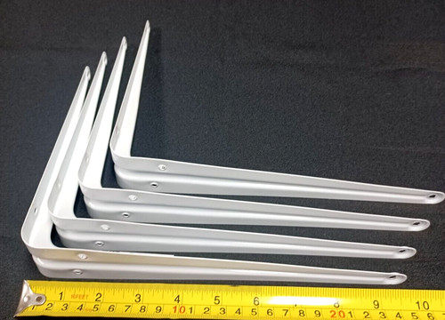 Staffe mensola bianche 8x10 - staffe,