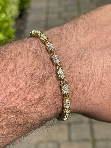 Bracciale uomo botte placcato - bracciale,