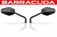 BARRACUDA COPPIA RETROVISORI PER MOTO CARBON LOOK UNIVERSALI EGO OMOLOGATI