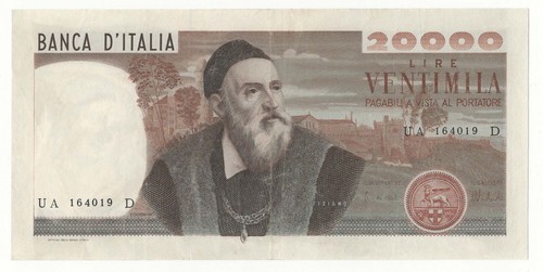 20000 lire tiziano decr - tiziano,