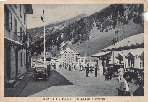 Cartolina brennero confine - cartolina,
