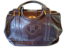 Bauletto nero vera pelle borsa