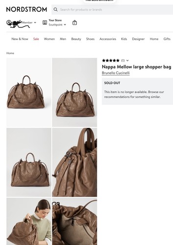 Autentica borsa donna brunello - borsa,