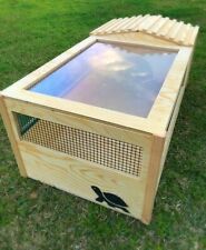 CASETTA PER TARTARUGHE  DI TERRA CON TERRARIO 100x50x40