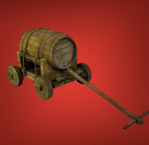 Carretto botte vino - , osteria