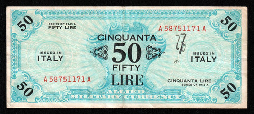 Lire 1943 bilingue - 50,