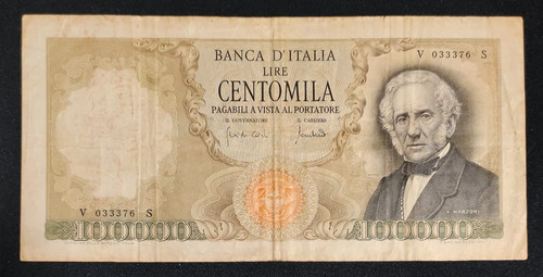 100000 lire alessandro - alessandro, manzoni