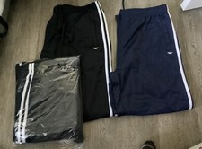 3 paia di felpe uomo Sport & Co poliestere taglia 2 XL - 1 blu navy e 2 nere nuove con etichette