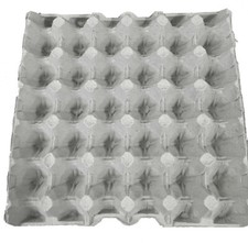 30 Cartoni, Vassoi da 30 Uova di colore Grigio riciclato
