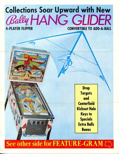 Hang glider bally flipper - hang,