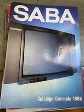 SABA CATALOGO PRODOTTI 1986 TV RADIOREGISTRATORI VIDEO HI-FI ITALIANO 50 PAG