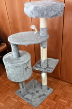 TIRAGRAFFI PER GATTO ALTO 112 LARGO 50 CM CON GIOCHI E CUCCIA