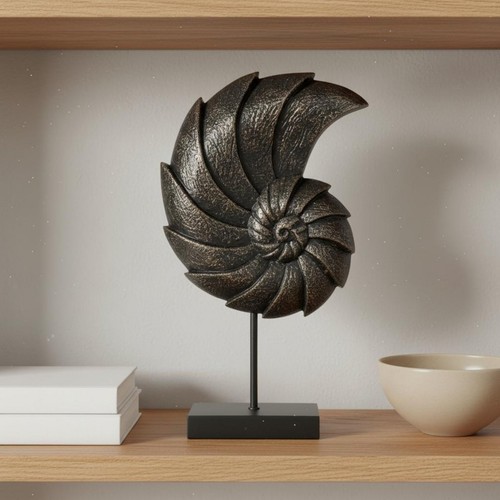 Scultura conchiglia resina - conchiglia,