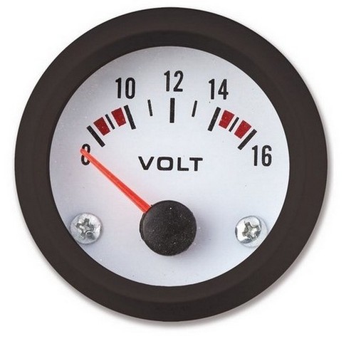 Voltometro quadrante bianco - voltometro,