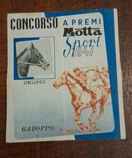 FIGURINA CONCORSO MOTTA 1947 - GALOPPO (ZIBELLINO)