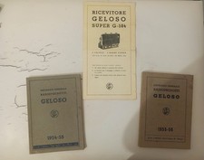 Lotto cataloghi geloso 1954 - geloso, 1954/55