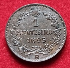MONETA COIN REGNO D'ITALIA RE UMBERTO I° SAVOIA UN 1 CENTESIMO 1895 ZECCA ROMA