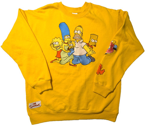 Felpa simpson gialla media - i,