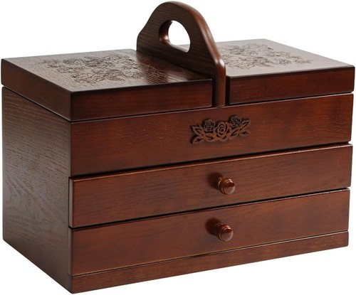 Scatola cucire legno - cucire, in