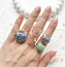 Y2K Kawaii Anello Resina Set