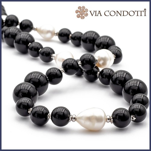 Collana onice nero - in,