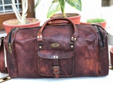 Gvb Bull Cuoio Pelle Uomo Borsone Tote Spalla Viaggio Borsa Weekend Bagaglio