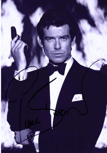 Pierce brosnan firmato 8x12 - brosnan,