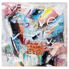 Quadro acrilico originale Mani su tela firmato a mano arte