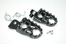 COPPIA PEDANE IN ERGAL MAGGIORATE KTM EXC 98-16 SX 98-15 NERE 125 250 300