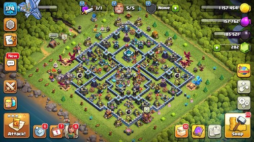Coc level 174 good - 13, |
