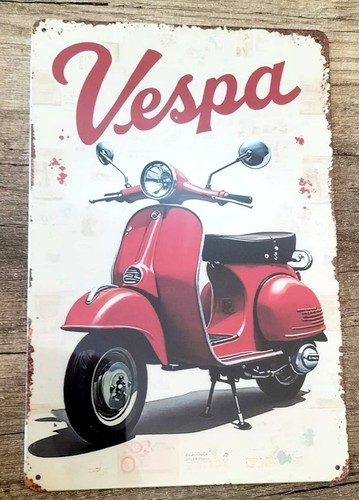 Vespa piaggio rossa targa 20 - ,