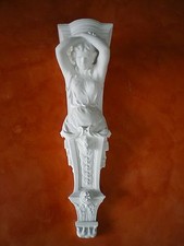 MENSOLA IN GESSO H.115 - L.32 - P.32 cm. KB 018 CAPITELLO ARREDO INTERNO