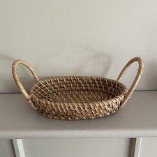 Vintage Small Oval Wicker
