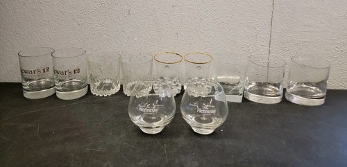 Lot whisky glasses - of,
