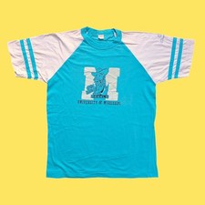 Ole Miss Rebels Football Uni Of Mississippi Champion t shirt vintage 70s Size M